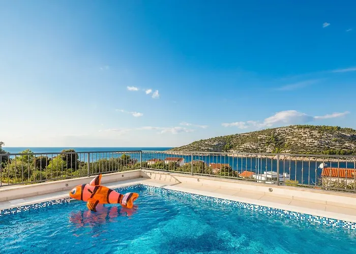 Villa Diomedes With The Sea View And The Pool